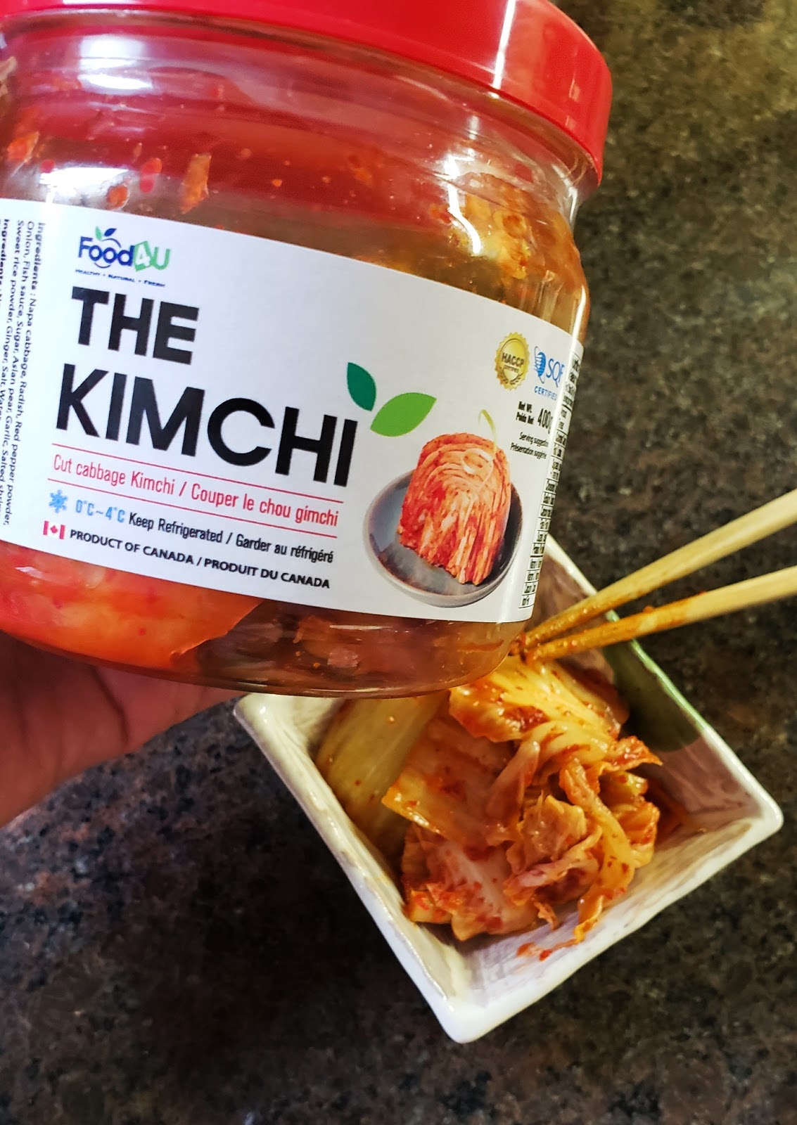 Food 4 U Kimchi created for those trying kimchi for the first time. 