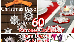 60 Patrones de Copos de Nieve Crochet / Navidad Deco Tutorial