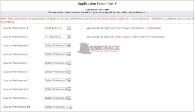 How to fill AFCAT 02/2013 Online Application Form