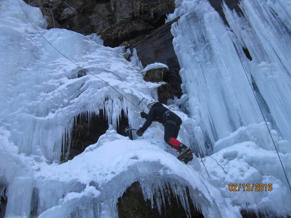 AAC New York Section Upper Bridal Veil Falls Climb in Platte Clove, NY