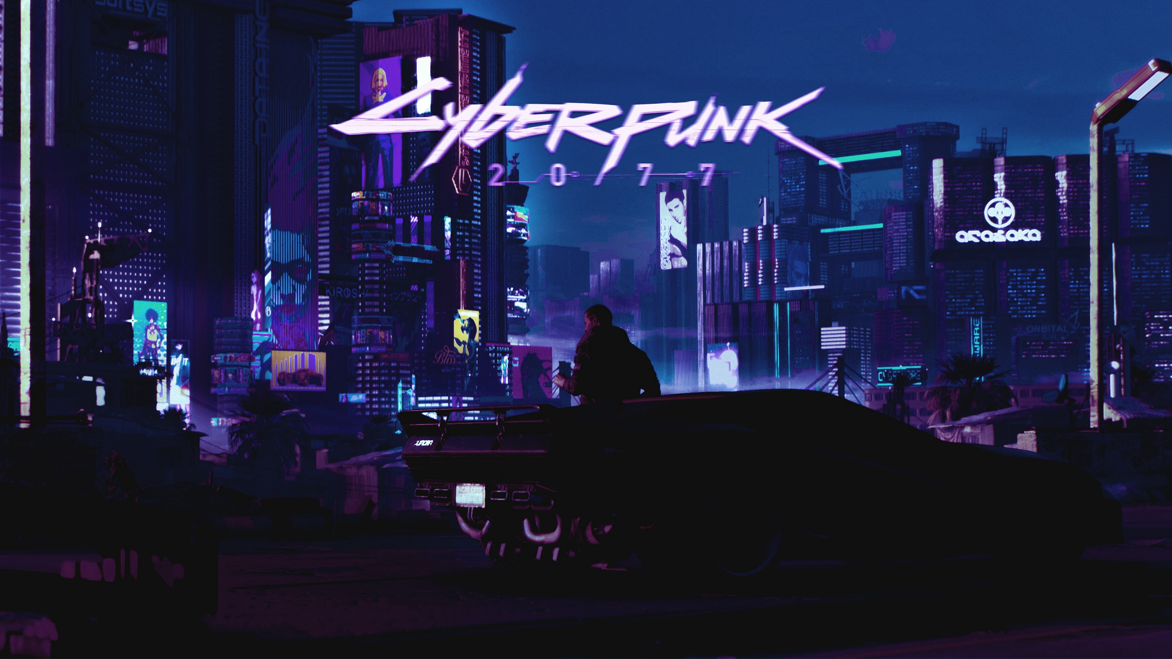 Cyberpunk Car Night City 4K Wallpaper #6.2168