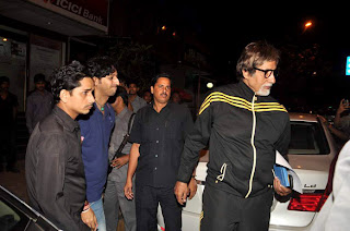 Amitabh Bachchan snapped with Salim Merchant