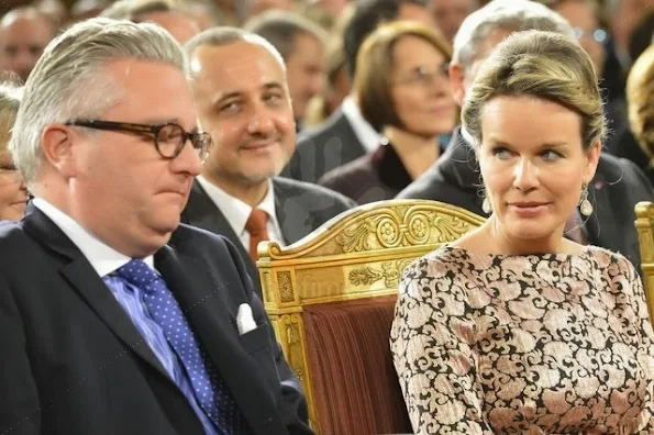 Belgian Royal Family attended a autumn concert and reception at the Royal Palace in Brussels