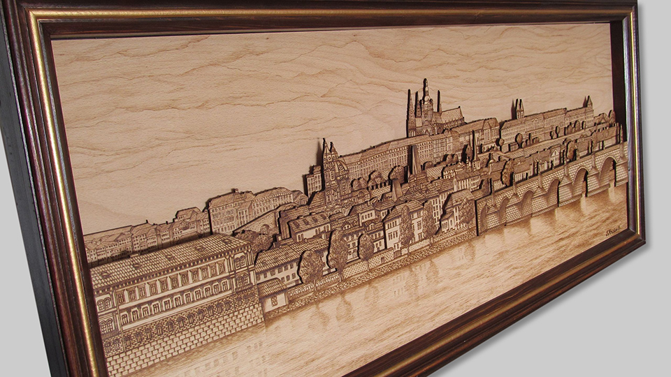 Wooden pyrography by Ivaylo Hristov Pyrography pictrre Prague