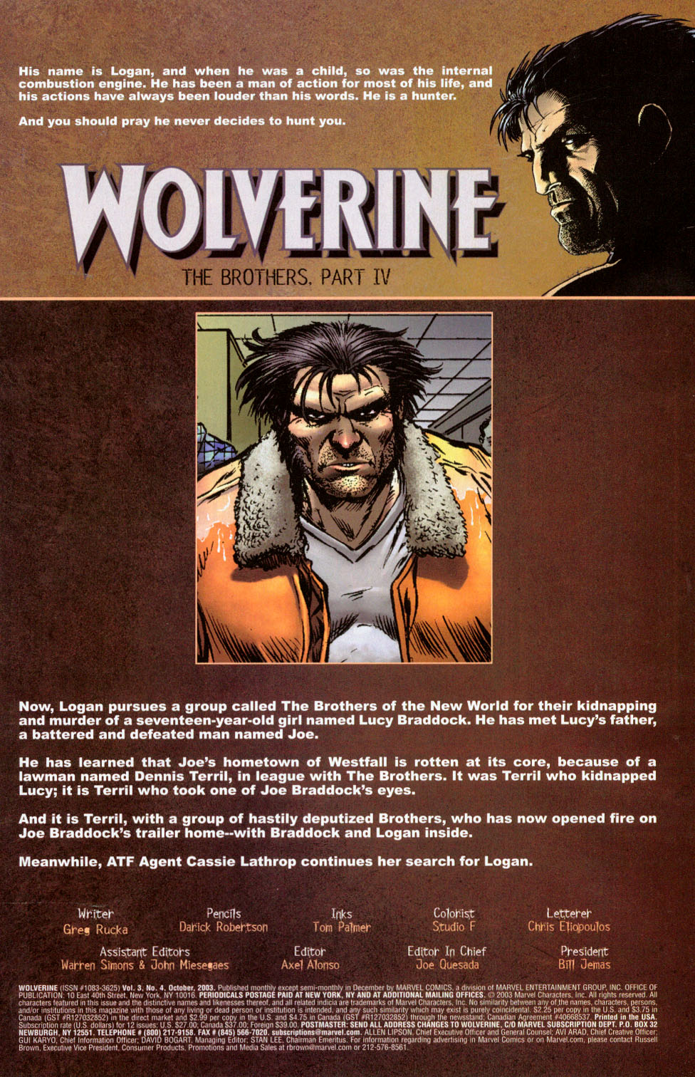 Read online Wolverine (2003) comic -  Issue #4 - 2
