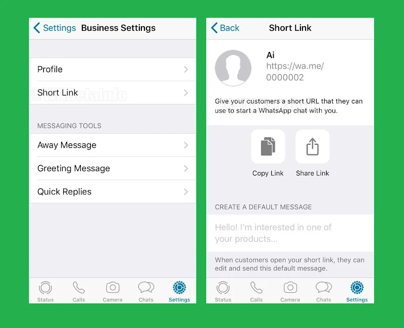 WhatsApp is rolling out the Short Link feature for it's Business users