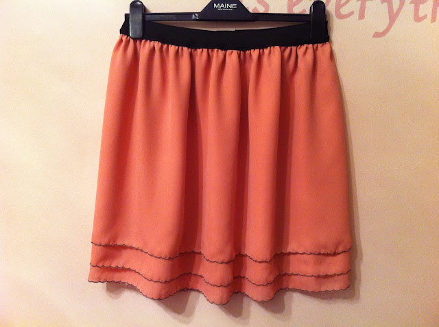 Handmade-by-Aida: Chiffon skirt with elastic waist band