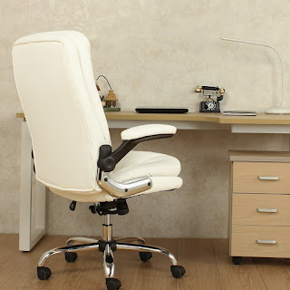 Chair User YAMASORO Ergonomic Executive Office Chair High-Back PU Leather Computer Desk