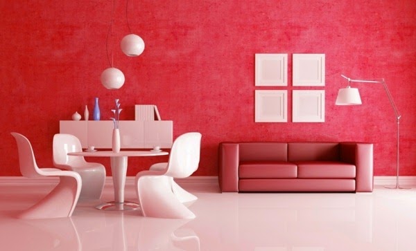 Red wallpaper for Royal rooms in your home