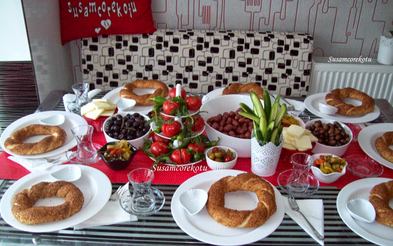 5 ÇAYI, ÇAY,SİMİT,KAHVALTILIK - Susam Çörek Otu Denenmiş Tarifler