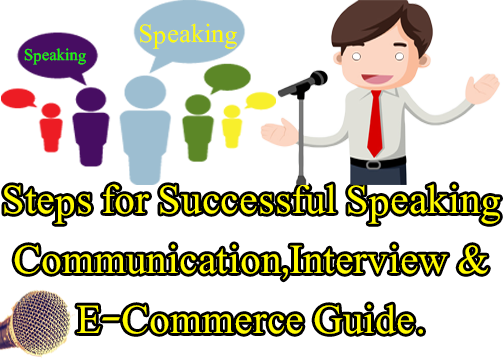Steps for Successful Speaking | Communication,Interview & E-Commerce Guide.