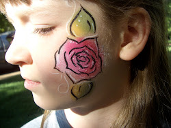 face painting rose valentines paint valentine facial salt cheek illusions facepainting roses facepaint utah park lake balloon llc