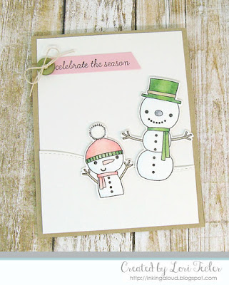 Celebrate the Season card-designed by Lori Tecler/Inking Aloud-stamps from Reverse Confetti