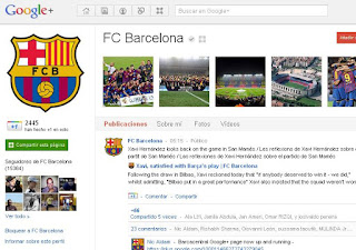 Pagina google plus barcelona fc