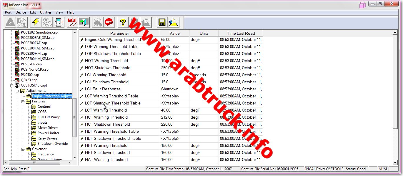 Arabtruck: Cummins InPower Pro v11.5 English+Incal 11/2018