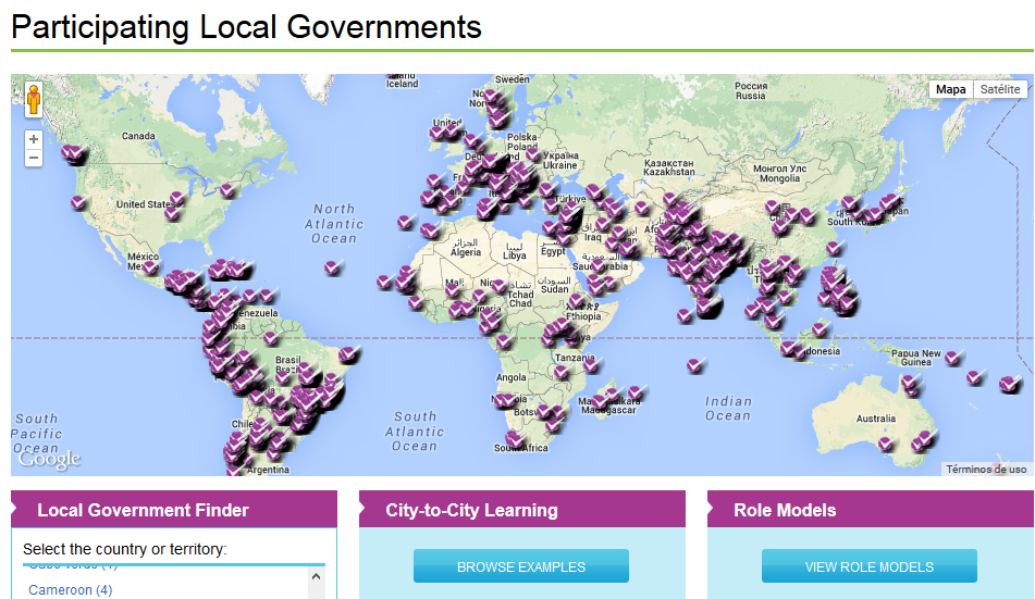 Gobiernos Locales Inscritos en la Campaña Mundial Desarrollando Ciudades Resilientes