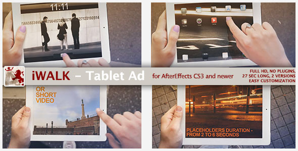 VideoHive iWalk - Tablet Ad