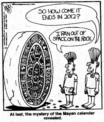 mayan calendar, end of the world, ran out of space cartoon
