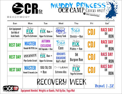 Muddy Princess OCR Camp, OCR Workout Sheets, OCR Workout Schedule, Obstacle Race Training with Beachbody on Demand, Beachbody OCR Fit, Obstacle Course Race Training for Females, Beachbody on Demand