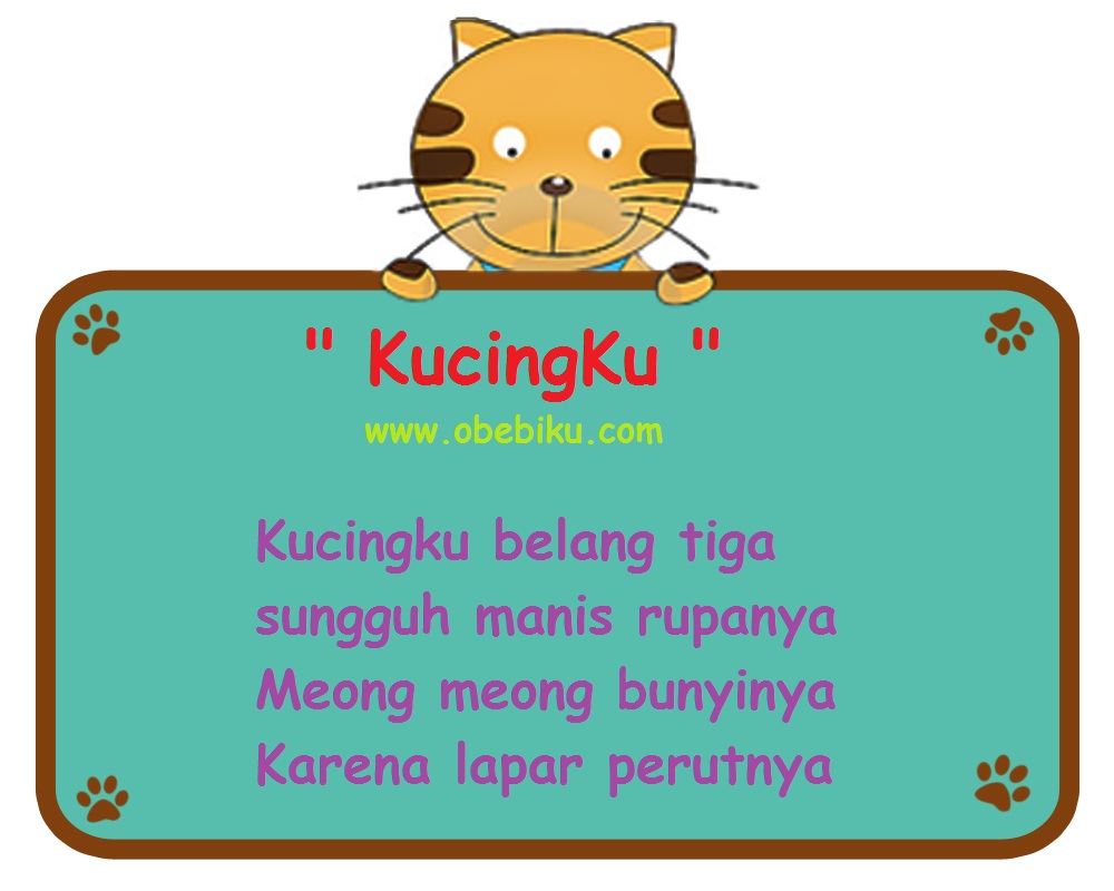 Lirik Lagu Kucingku Belang Tiga Belajar