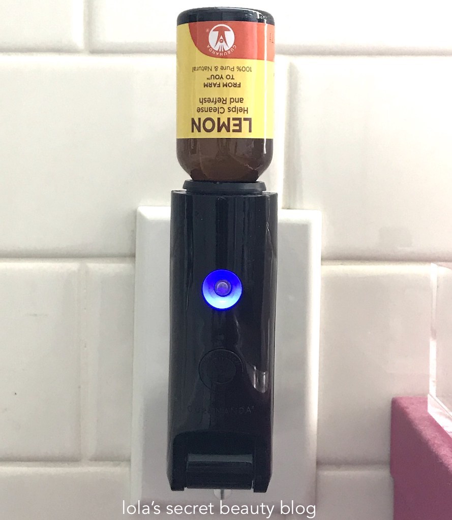 lola's secret beauty blog Gurunanda Pure Essential Oils Wall PlugIn Diffuser Review