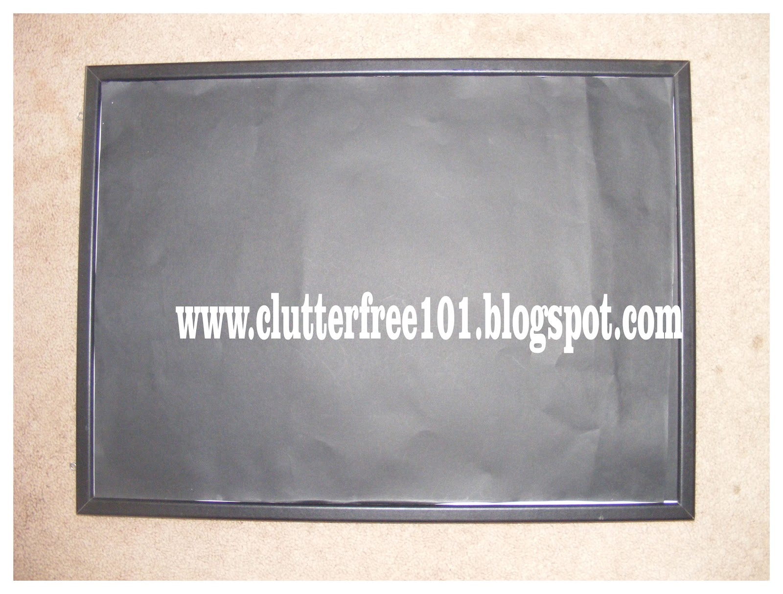 Organized ChaosClutter Free 101 Upcycle old dry erase board as a