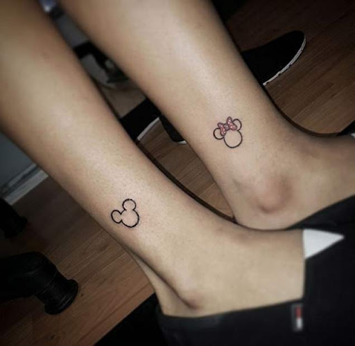 Diese passenden Mickey und Minnie Mouse tattoos