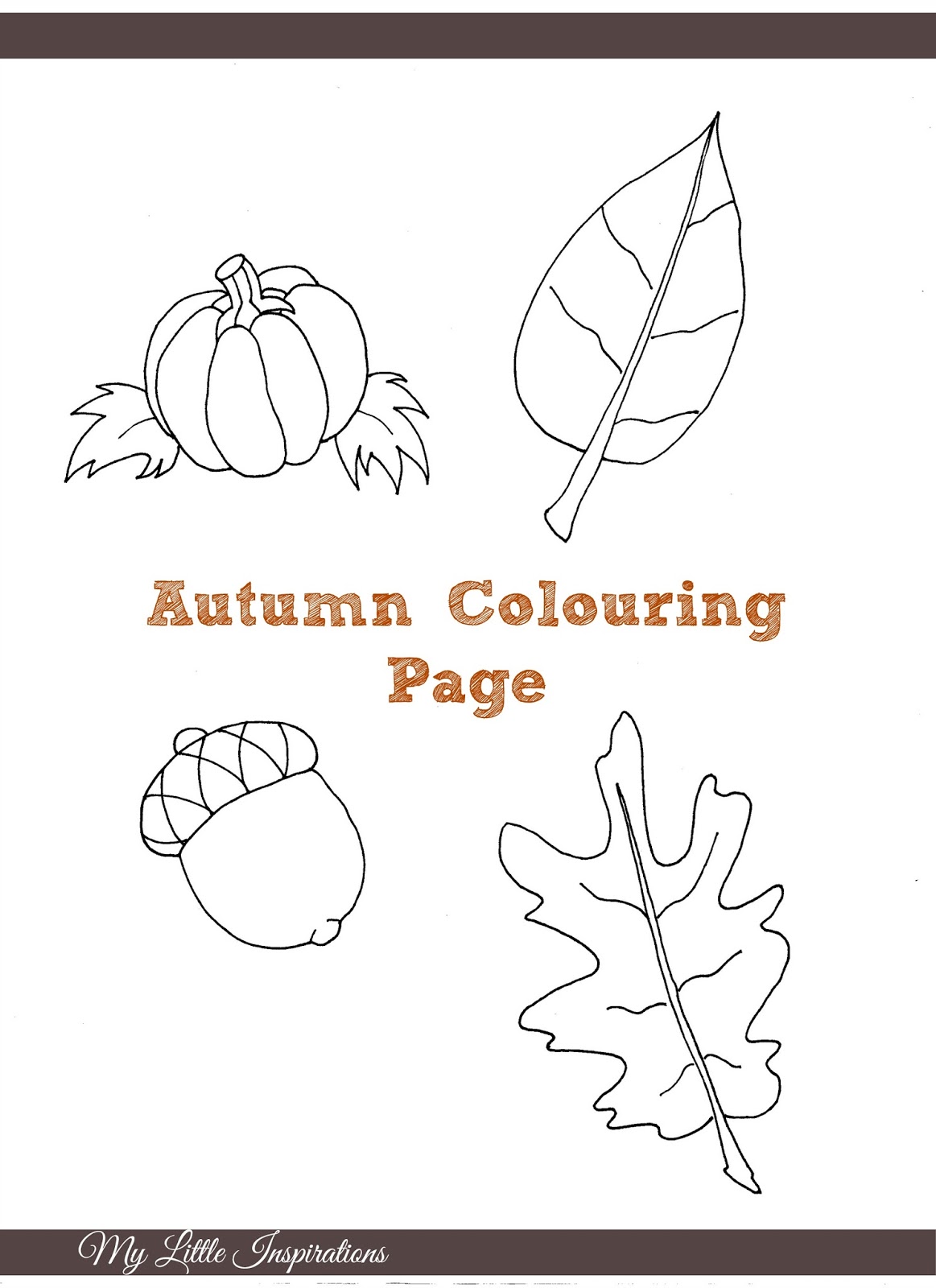 My Little Inspirations: {Autumn Colouring Page}