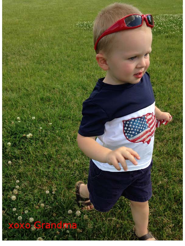 xoxo Grandma: Patriotic Toddler Attire - A Refashion Tutorial