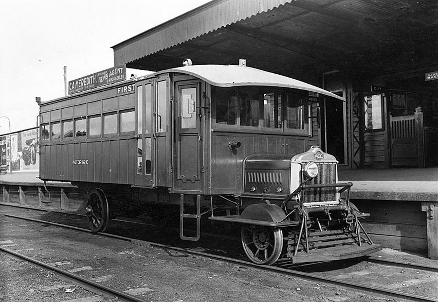 transpress nz Victorian Railways railcar, Australia, early 1920s