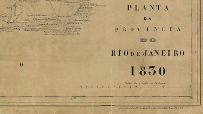 Pormenor da legenda da planta da provincia do Rio de Janeiro de 1830