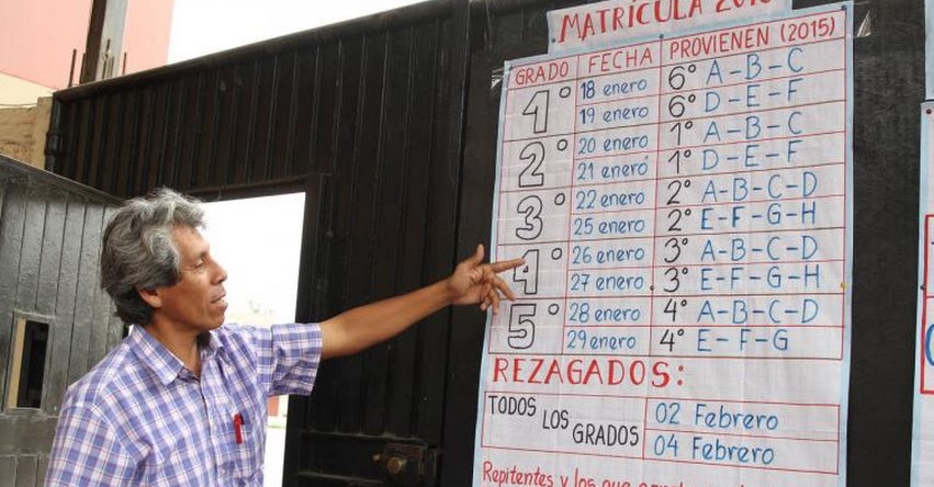 MINEDU: Colegios están obligados a publicar número de vacantes disponibles - www.minedu.gob.pe MINEDU: Colegios están obligados a publicar número de vacantes disponibles - www.minedu.gob.pe