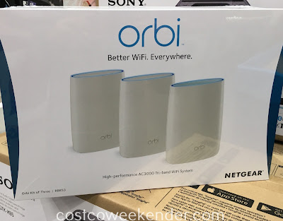 Get fast wifi internet in your home with the Netgear Orbi High-performance AC3000 Tri-band WiFi System (RBK53)