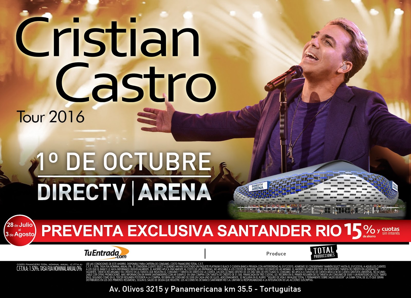 Estilo Revista Online REGRESA A LA ARGENTINA CRISTIAN CASTRO!