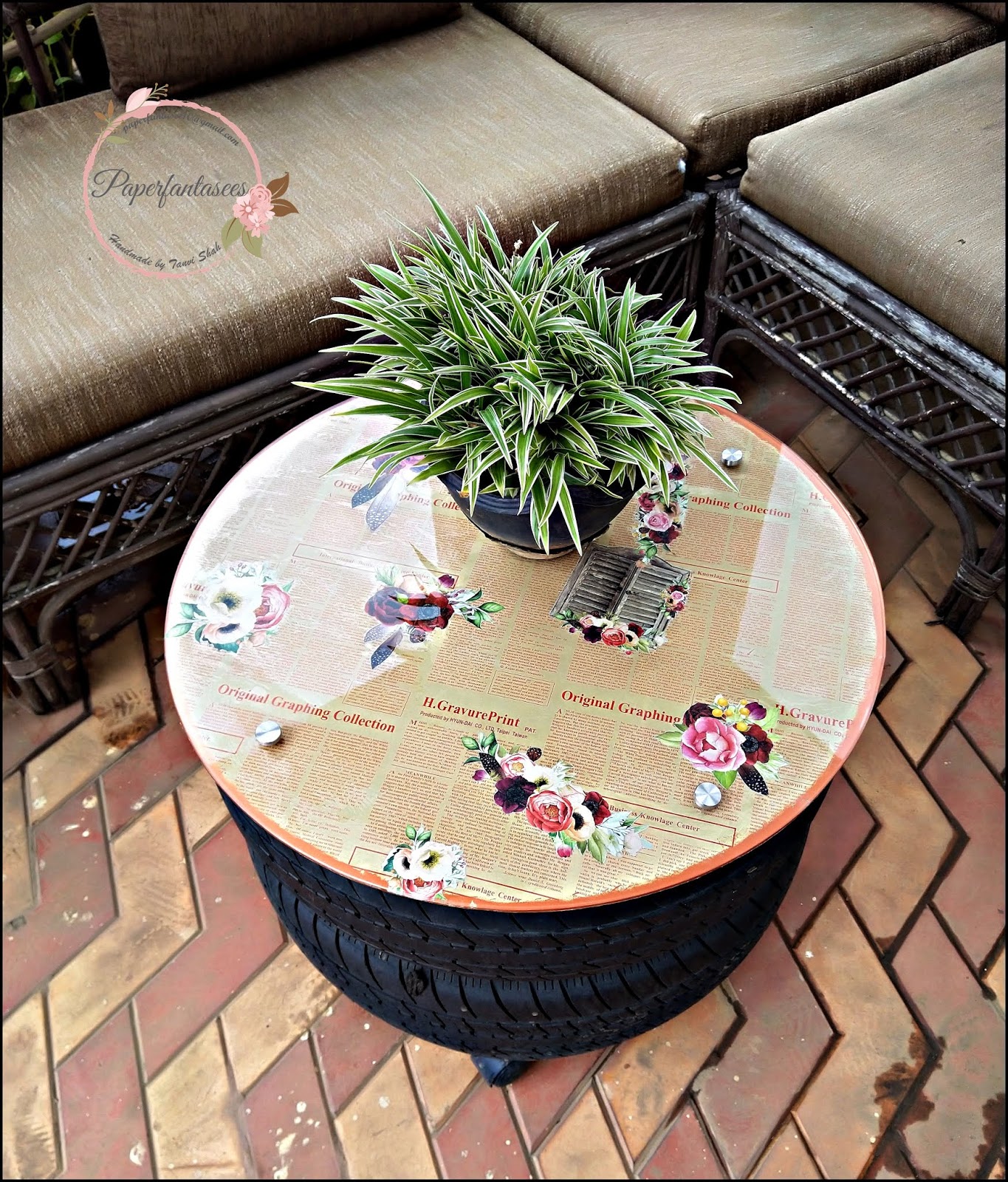 Paper Fantasees The Craft Blog Decoupage Coffee Table