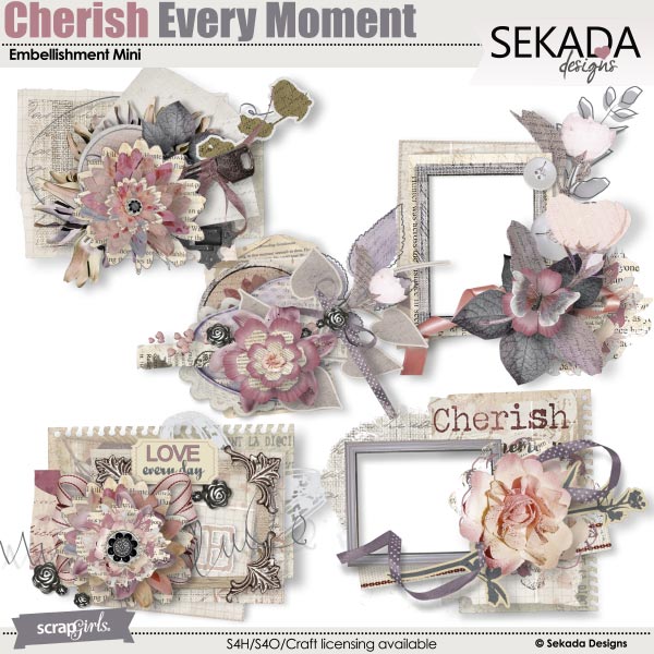 Tinisek digiscrap Cherish Every Moment by Sekada Designs