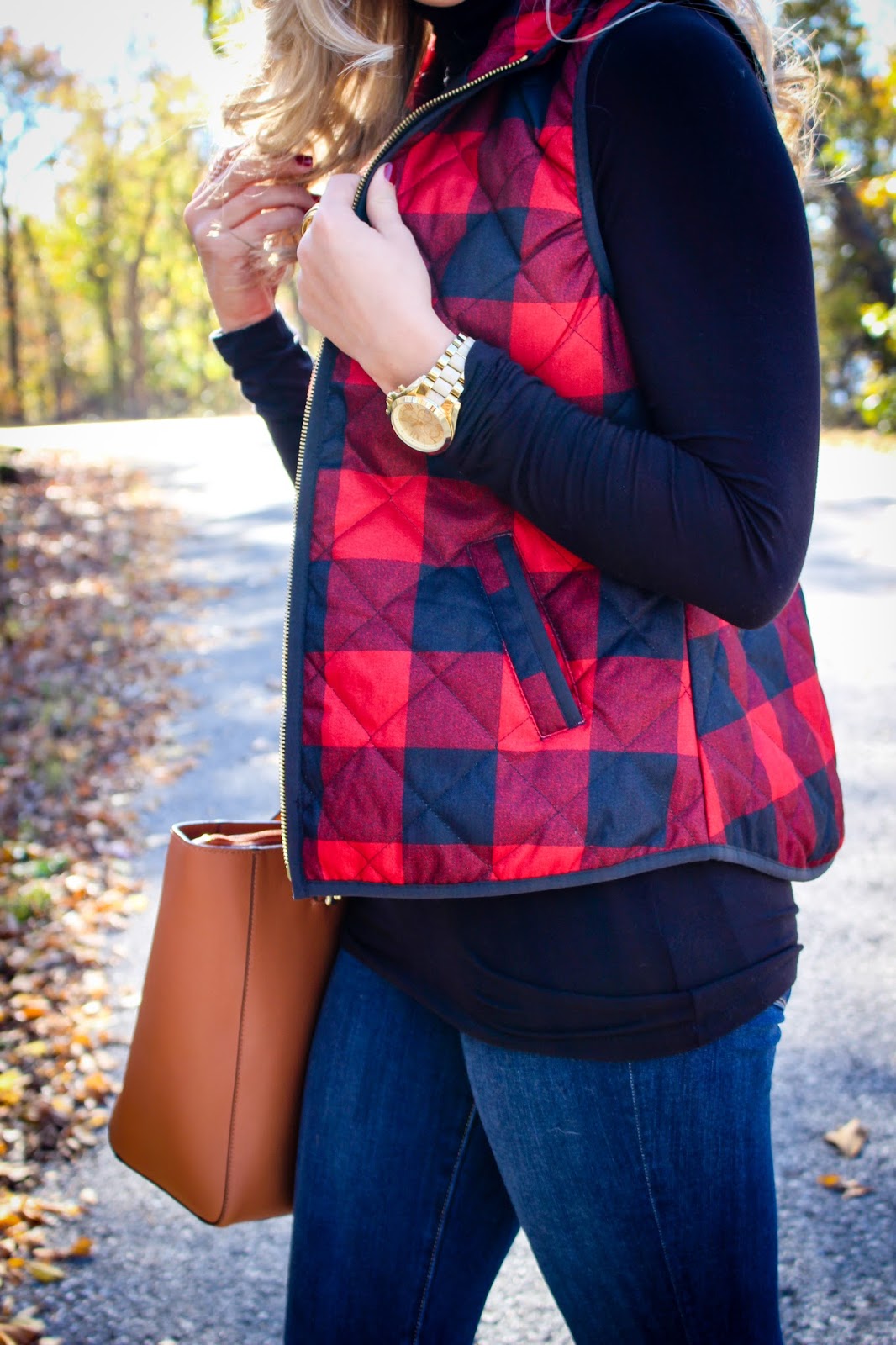 The Blue Diamond Buffalo Check Vest