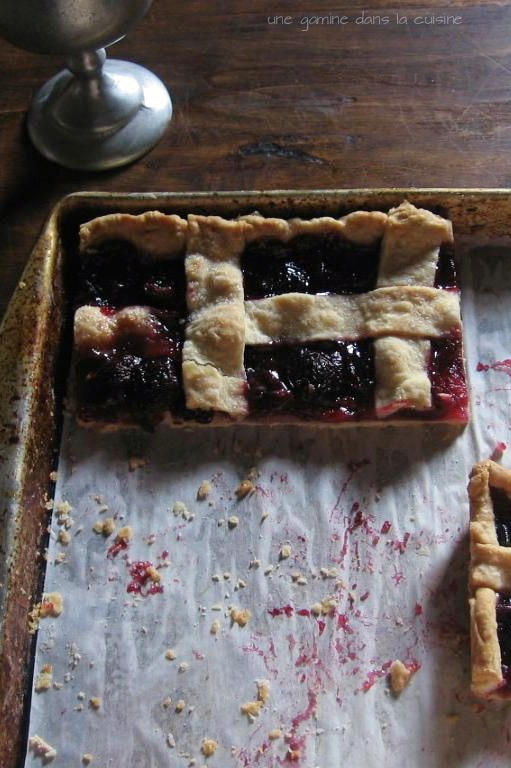 Cherry Slab Pie | une gamine dans la cuisine