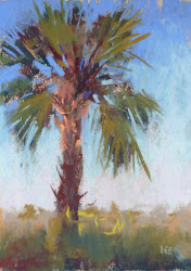 plein palm air pastel tree painting karen margulis simple lesson important paintings 5x7 paint dailypaintworks canvas visit fine pastels study