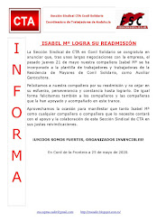 ISABEL Mª LOGRA SU READMISIÓN