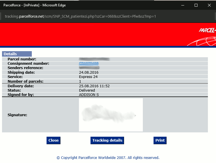 sxa's Customer Service blog: ParcelForce: I'm trying to help you fix ...