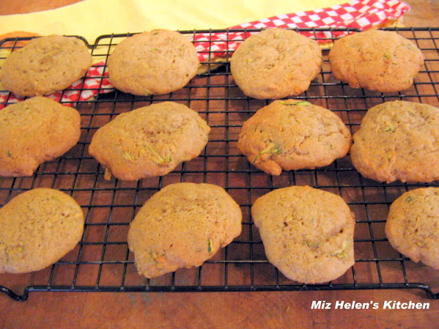 Frosted Zucchini Spice Cake Cookies at Miz Helen's Country Cottage