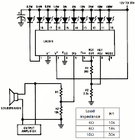 POWER METER SCHEMATIC For AUDIO AMPLIFIER CIRCUIT DIAGRAM | Wiring Diagram