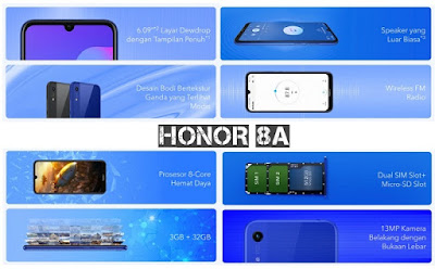 HONOR 8A INDONESIA