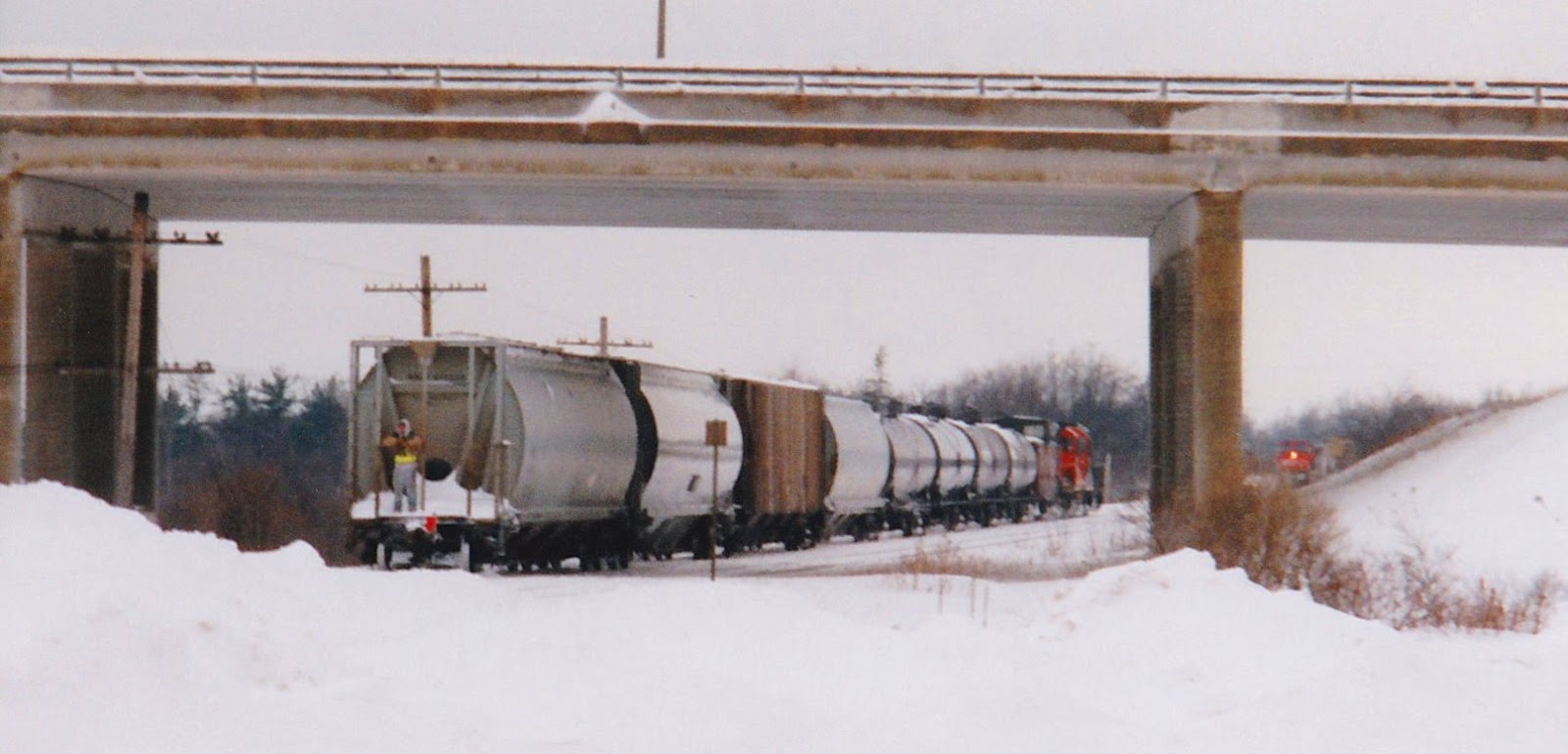 Trackside Treasure Snow day at Kingston, January 1999