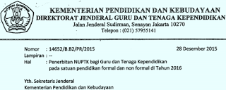 Syarat Dan Ketentuan Pengajuan Nuptk Baru Non Pns Sekolah