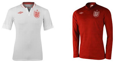 England Home+Away Euro 2012 Kits (Umbro)