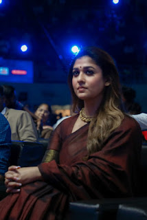 Nayanthara New Saree Stills At Zee Cine Awards Tamil 2020 