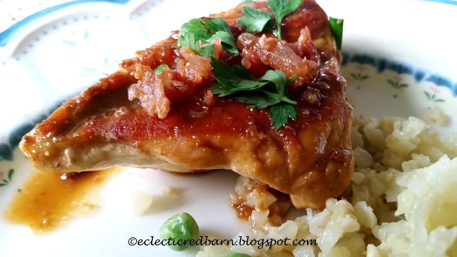 Eclectic Red Barn Chicken with Maple Bacon Glaze