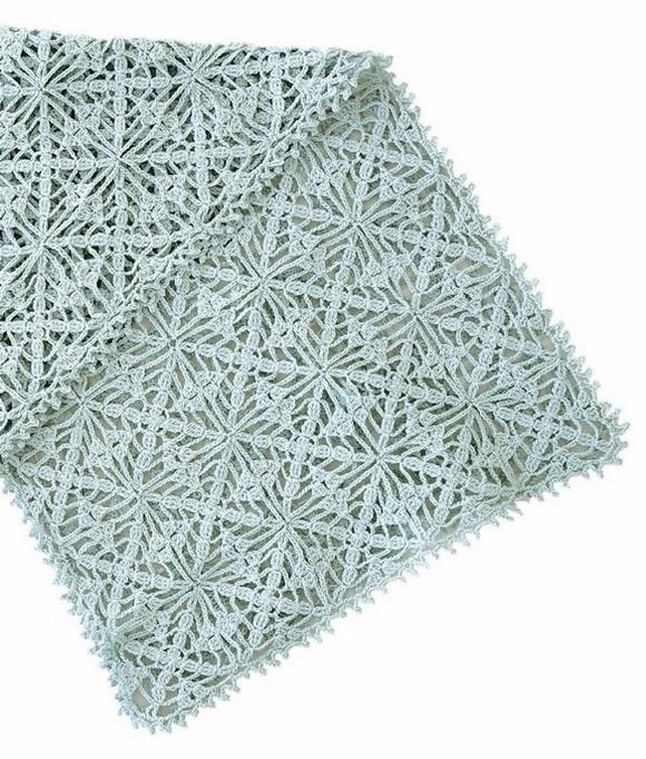 Free Crochet Pattern Of Lace Wrap Shawl using crochet squars Free Crochet Pattern, crochwt Lace Wrap Shawl, crochet squars